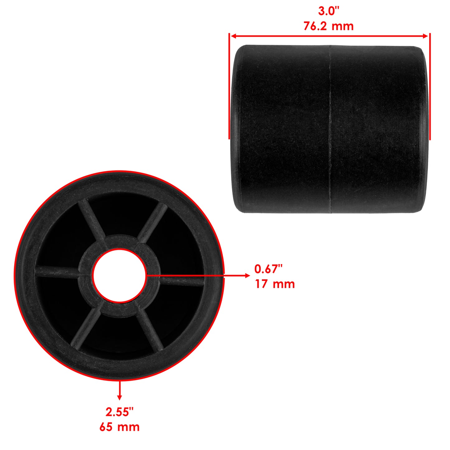 Deck Roller Replacement for John Deere Z465 EZTRAK 44 inch (2005–2010)