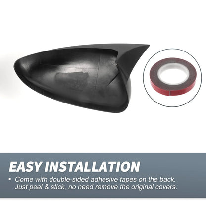 Rearview Mirror Cover Overlay Gloss Black for Chevrolet Cruze (2009-2015)