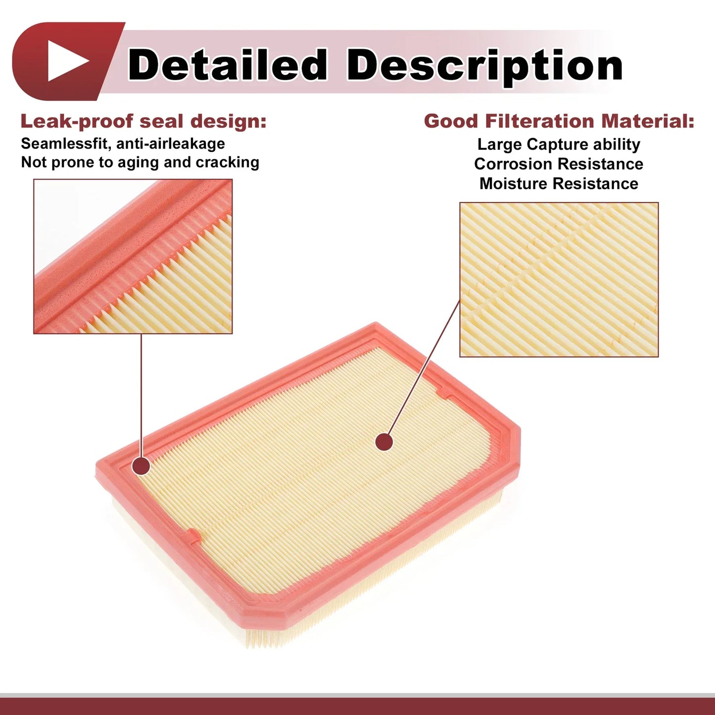Engine Air Filter for Mercedes-Benz GLA250 2.0L (2021-2025) - 1 Pcs