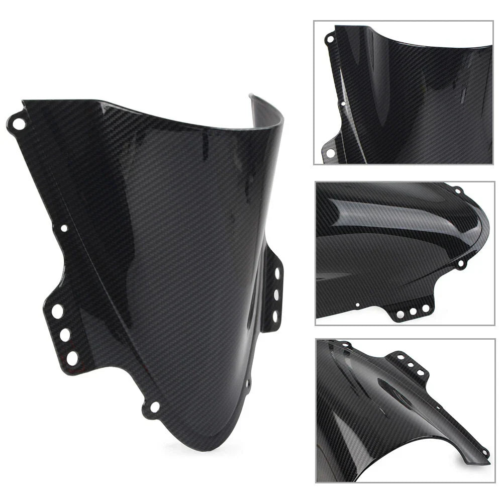 Black Carbon Fiber ABS Windshield for Suzuki GSXR 1000 (2005-2006)