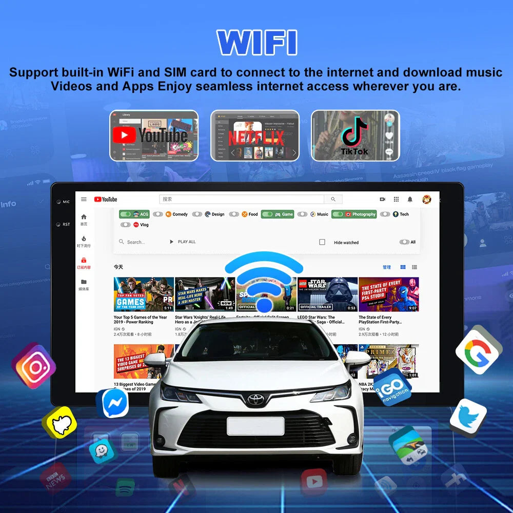 Camera Head Unit for Toyota Corolla (2015-2018)