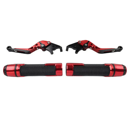 Red Extendable Brake Clutch Levers Grip Set for Speed Twin (2019-2023)