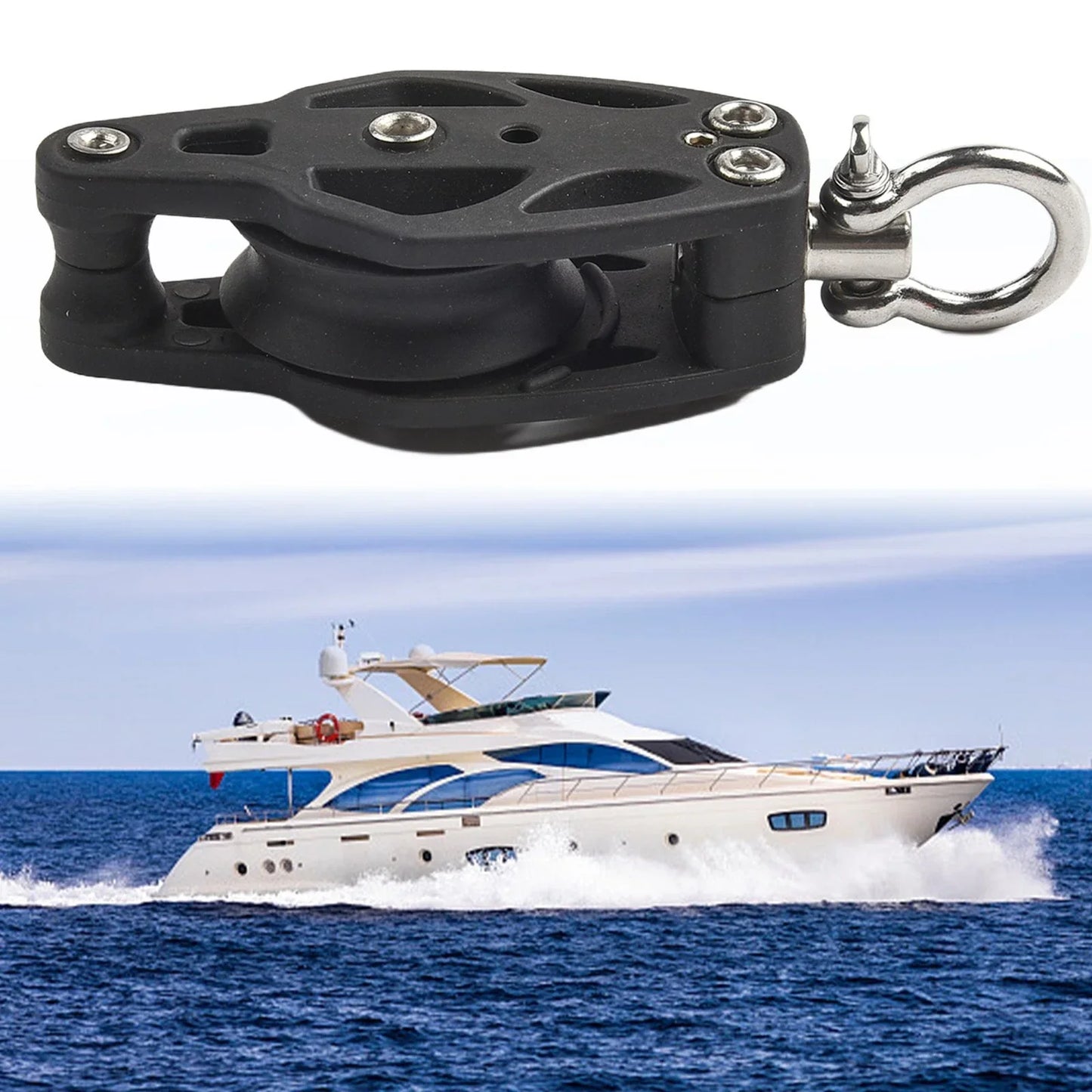 35mm Swivel Block with Becket for Sailing Accessories