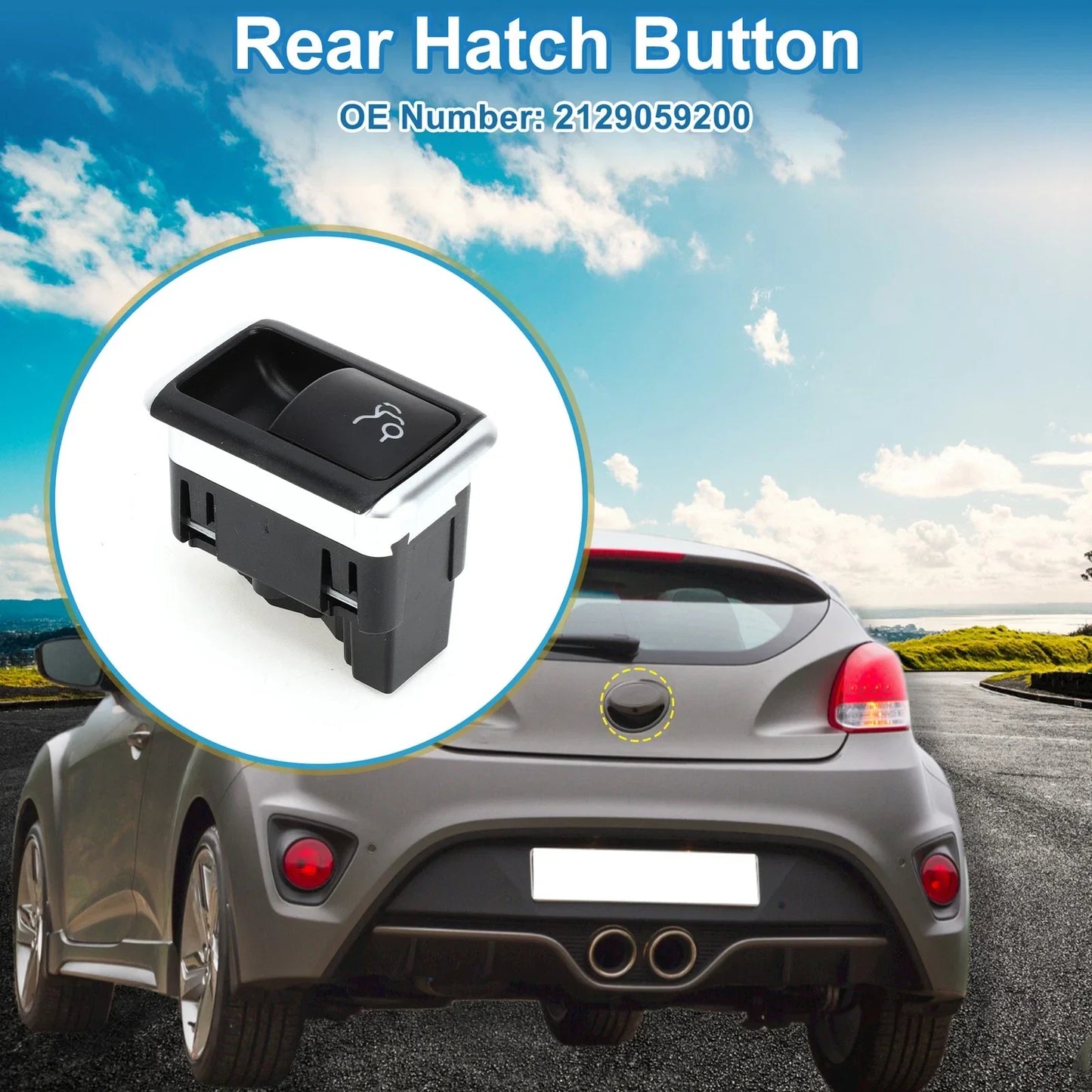 Trunk Release Switch for Mercedes-Benz C180 2013-2015 Black