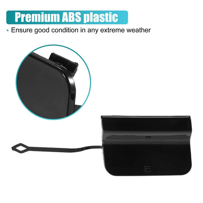 Rear Bumper Tow Hook Cover for Mercedes Benz C-Class (2012-2015) Black