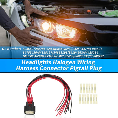 Halogen Headlight Wiring Harness Connector for Ram 1500 (2019-2021)