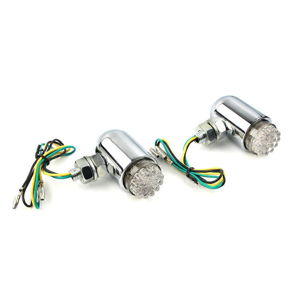 Custom Chrome Running Turn Signal Tail Light for Motorcycle Cruiser (Universal)