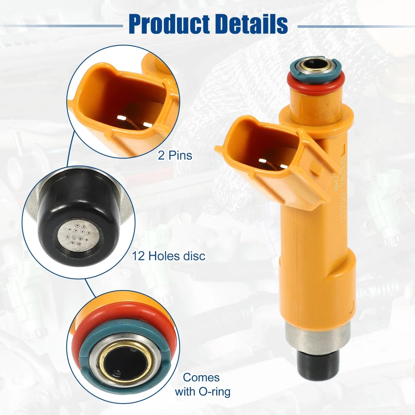 4 x Fuel Injector Nozzles for Toyota Camry 2.4L (2003-2010)