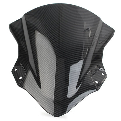 Windshield Shield ABS for Kawasaki Ninja 250 400 (2018-2022) Carbon Fiber Black