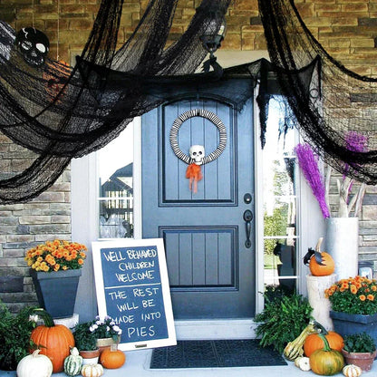 6pcs Halloween Creepy Gauze Cloth for Outdoor Yard Decoration