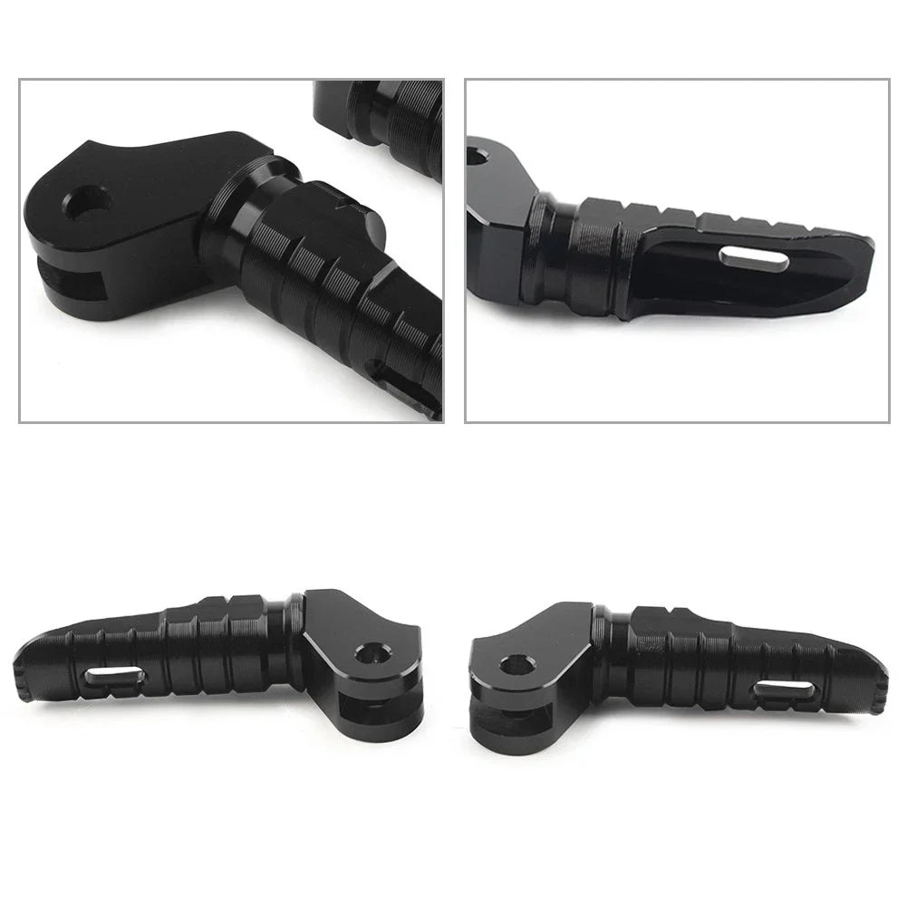 CNC Aluminum Front Foot Pegs for T100 T120 (2016-2022) - Black Pair
