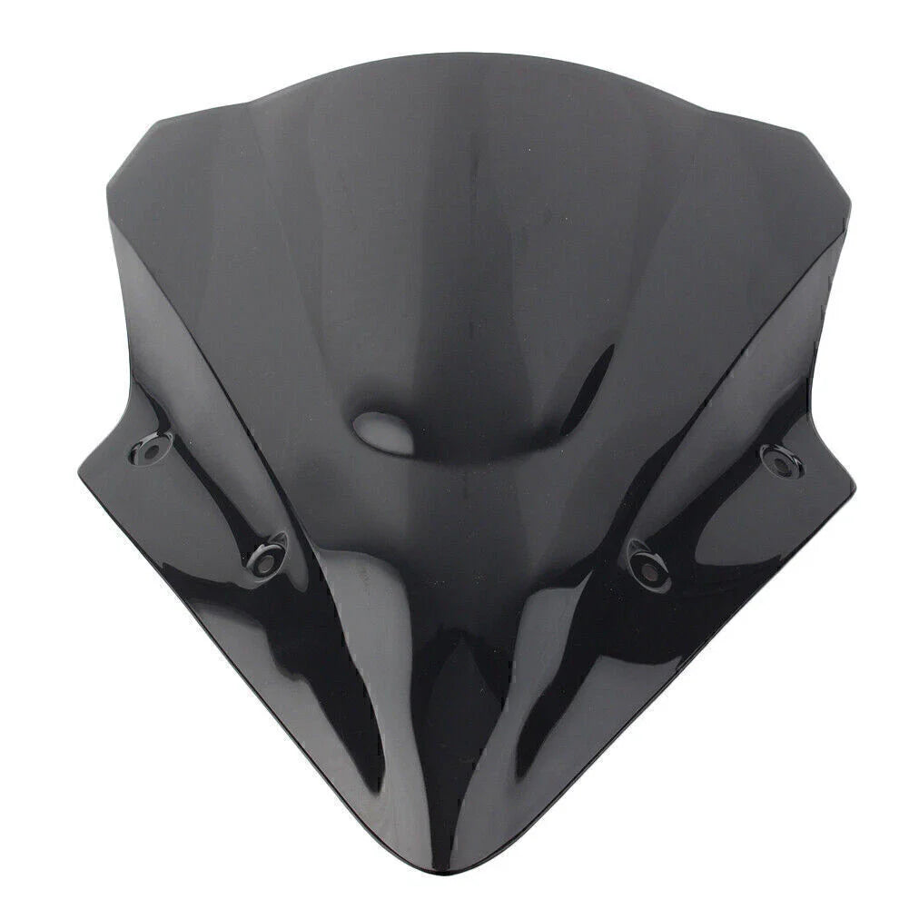 Black Dual Bubble Windscreen for Kawasaki Ninja 650 EX650 ER6F (2017-2019)