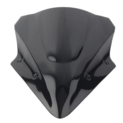 Black Dual Bubble Windscreen for Kawasaki Ninja 650 EX650 ER6F (2017-2019)
