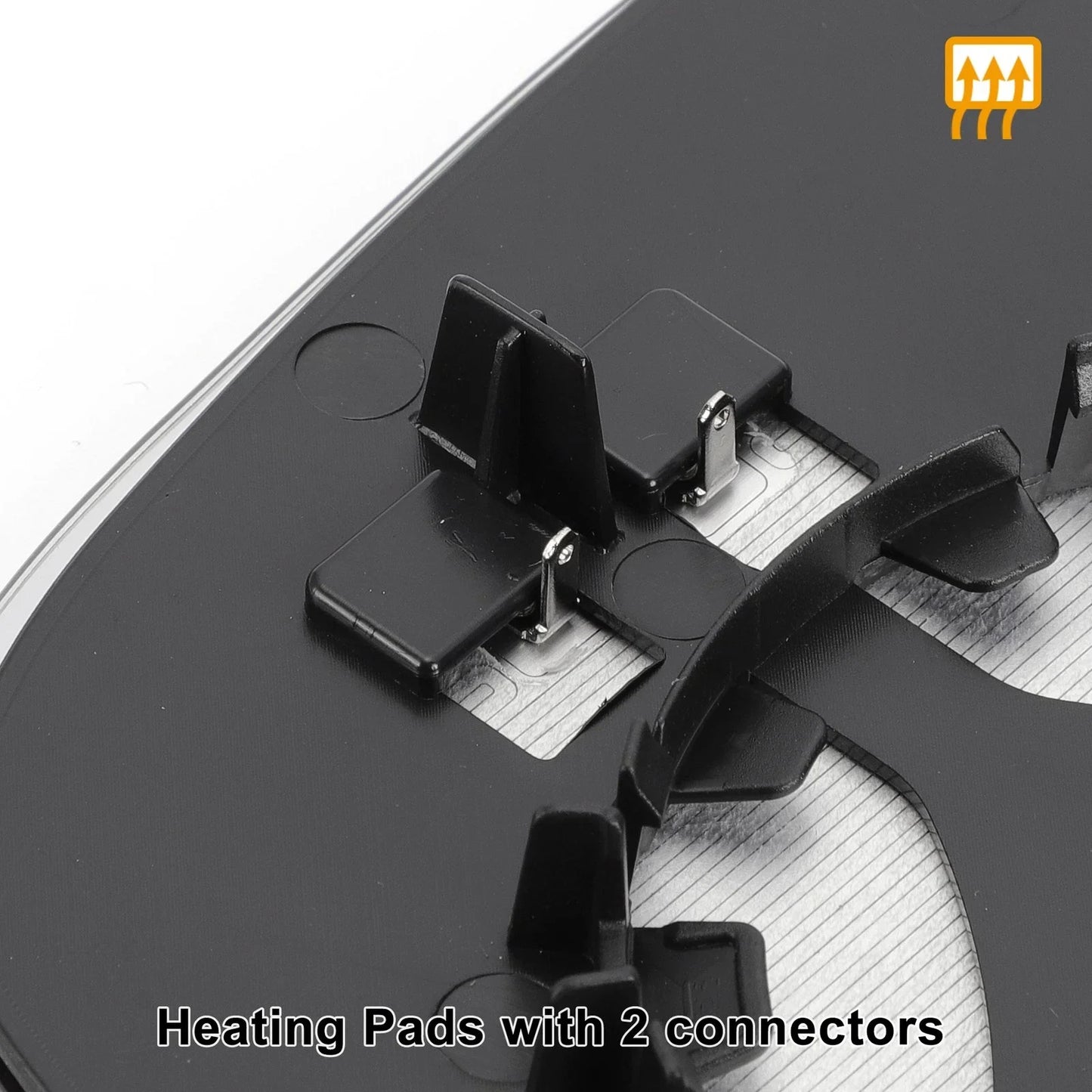 Left Side White Heated Mirror Glass for Porsche Macan (2014-2018)