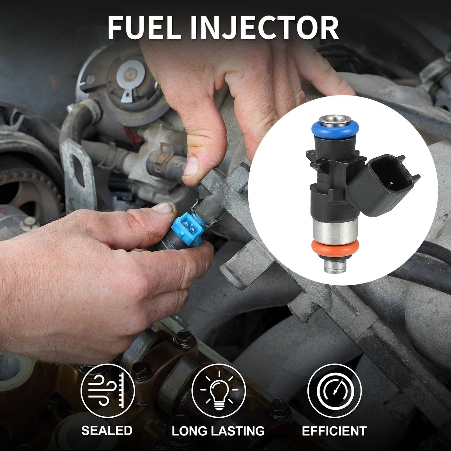 Fuel Injector 3.6L for Dodge Challenger (2012-2019) - 6 x Black Injectors