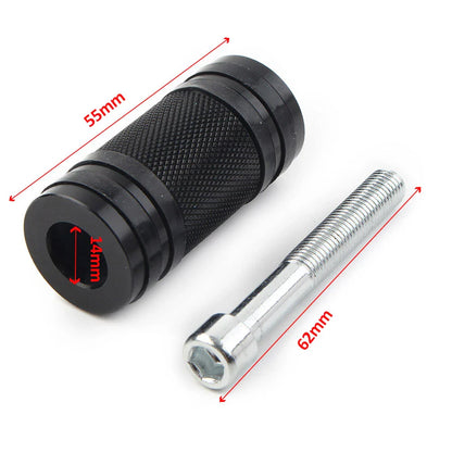 Black Shifter Pegs for Harley Dyna Sportster Softail Street Road