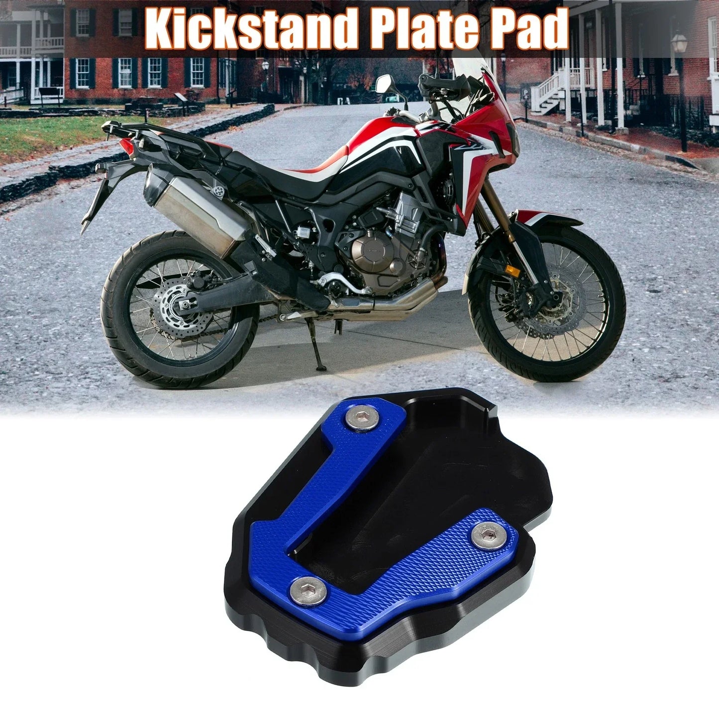 Motorcycle Side Stand Pad for Honda CRF1000L (2017-2020) - Blue