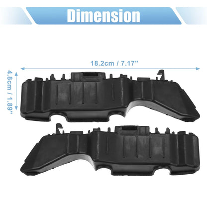 Front Bumper Bracket for Hyundai Accent (2012) - Plastic Black, 1 Pair