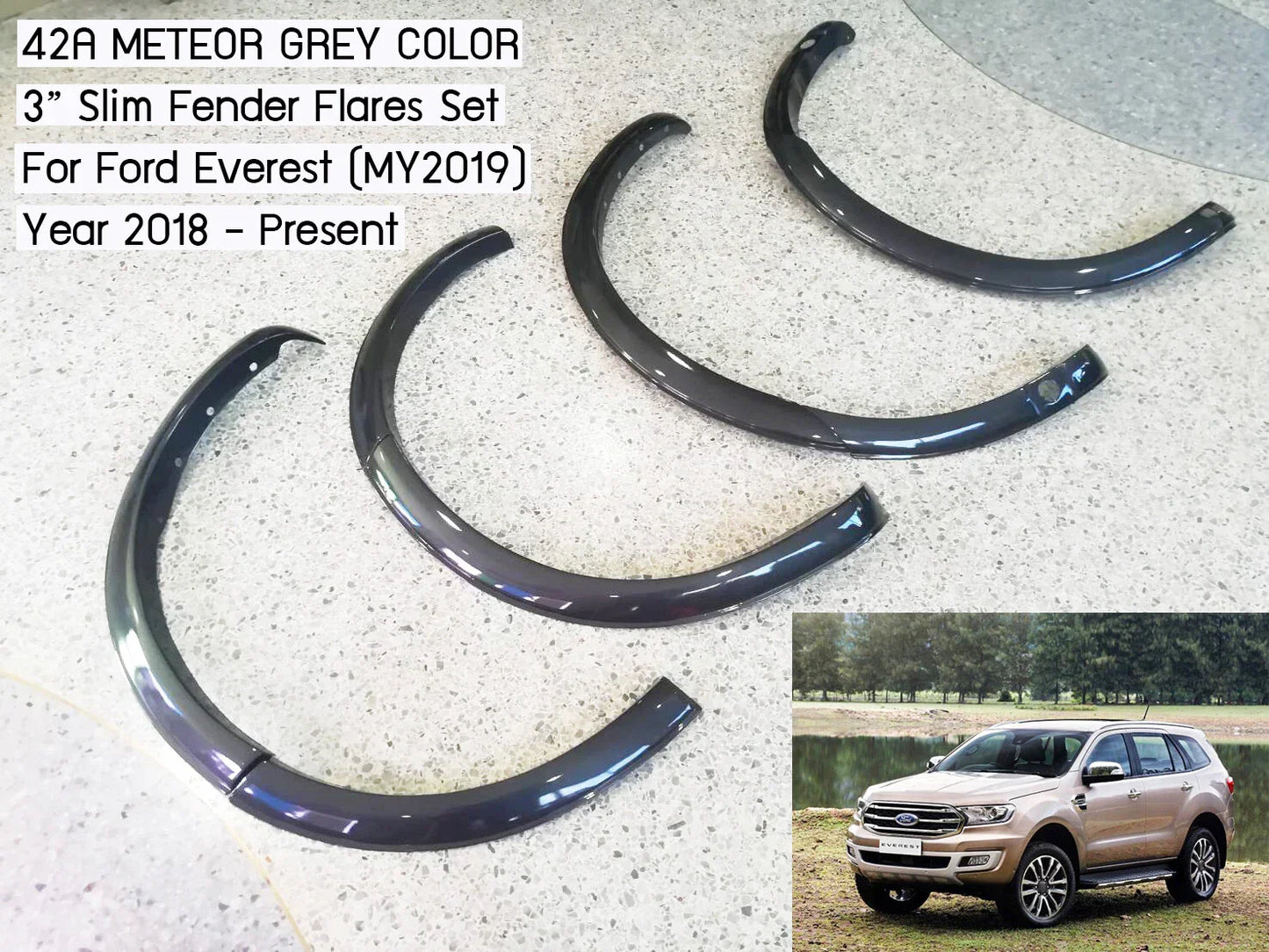 3" Fender Flares Wheel Arch for Ford Everest UAII (2018-2021)