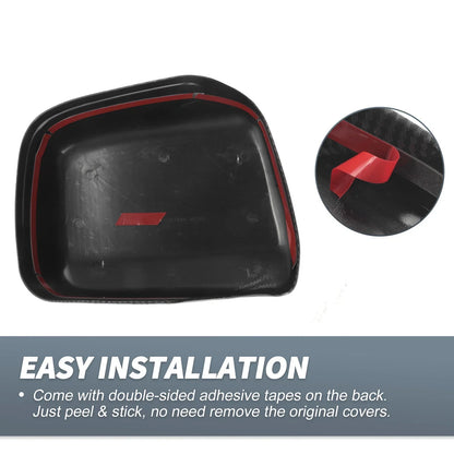 Rearview Mirror Cover Overlay Black Carbon Fiber for Lexus RX300 (1999-2003)