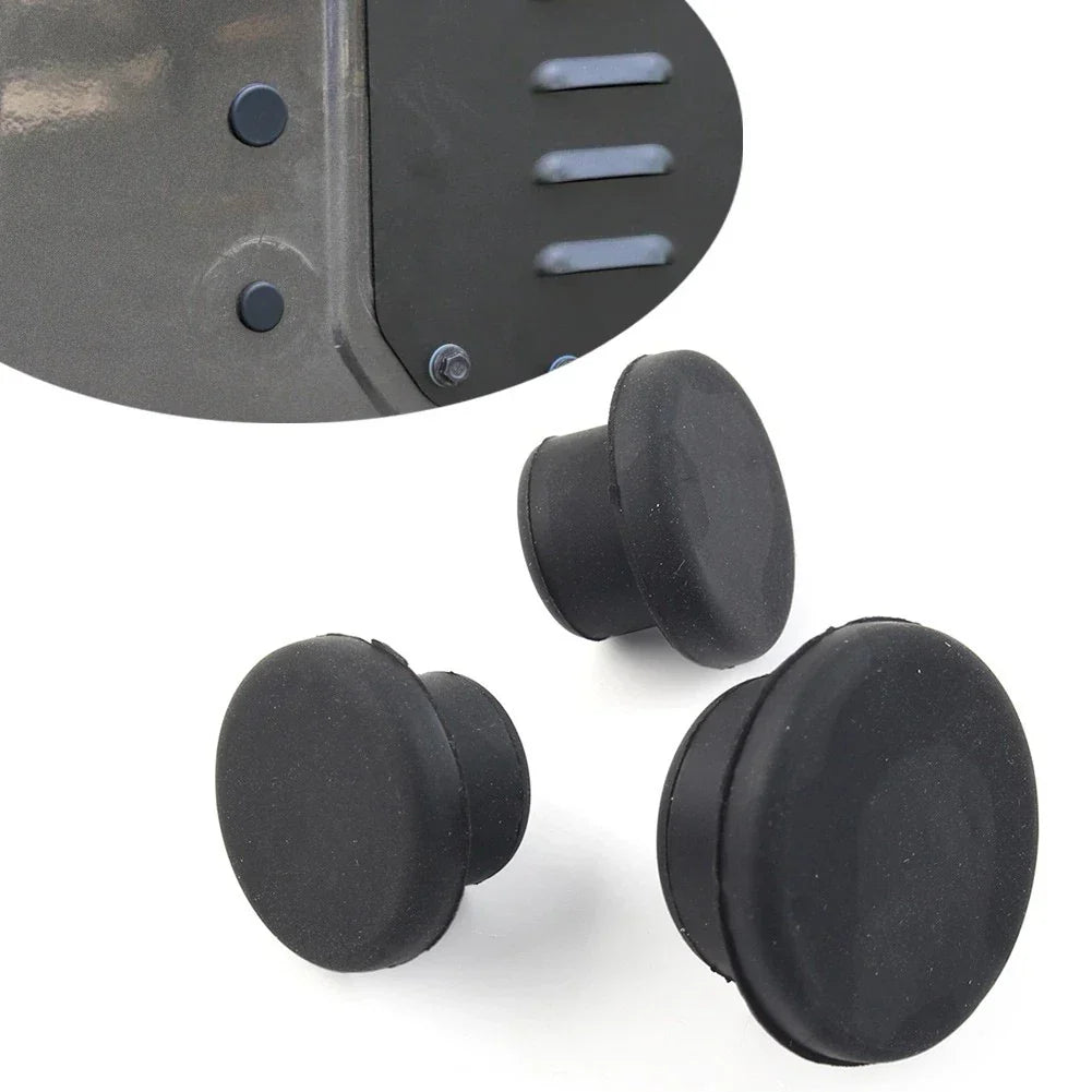 Tailgate Rubber Dust Plugs 3 x for Jeep Wrangler JL (2018 - up) Black