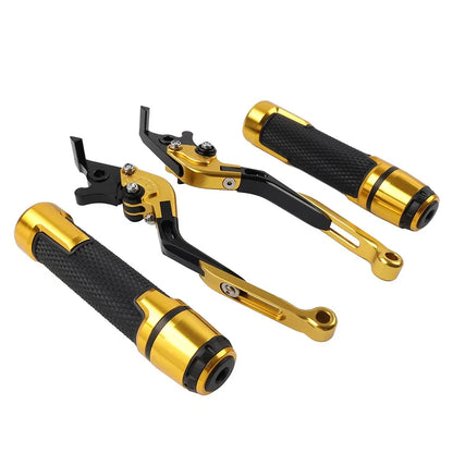 Folding Extendable Brake Clutch Levers & Handlebar Grips for Aprilia Tuono V4