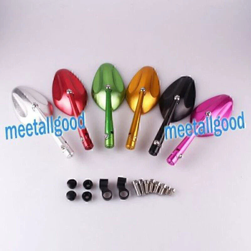 Rear View Side Mirrors  Universal 6 Colors Left & Right