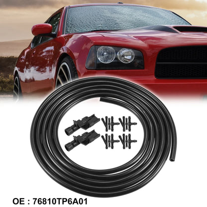 2 x Windshield Washer Nozzles & 2.5m Hose Kit for Honda (2016-2021)