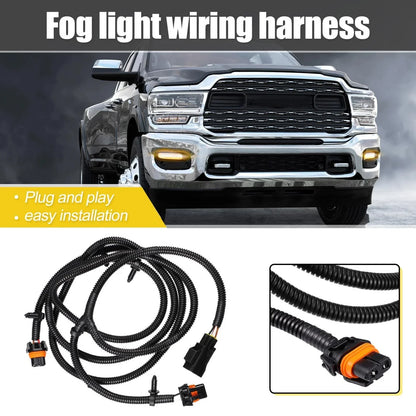 Fog Light Jumper Wiring Harness for Dodge Ram 2500 3500 4500 5500 (2010-2018)