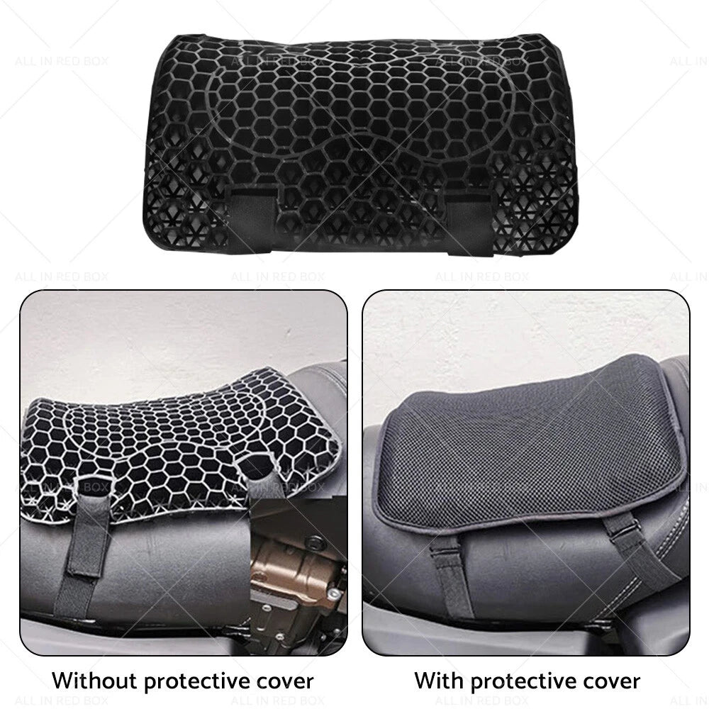 Comfort Gel Motorcycle Seat Cushion Cover for Motorbike