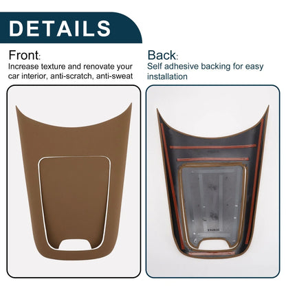 Center Console Panel Sticker for Mercedes-Benz E-Class (2024) Brown 1 Set