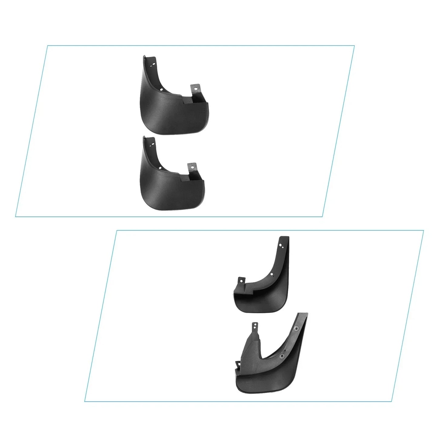 Front & Rear Mud Flap Splash Guards for Hyundai Tucson (2010-2015)
