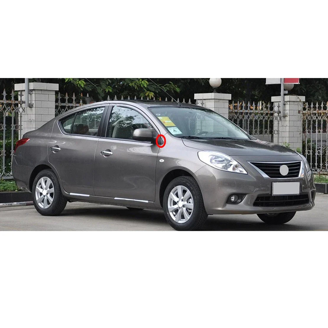 Side Fender Corner Window Mirror Trim for Nissan Versa (2012-2014)