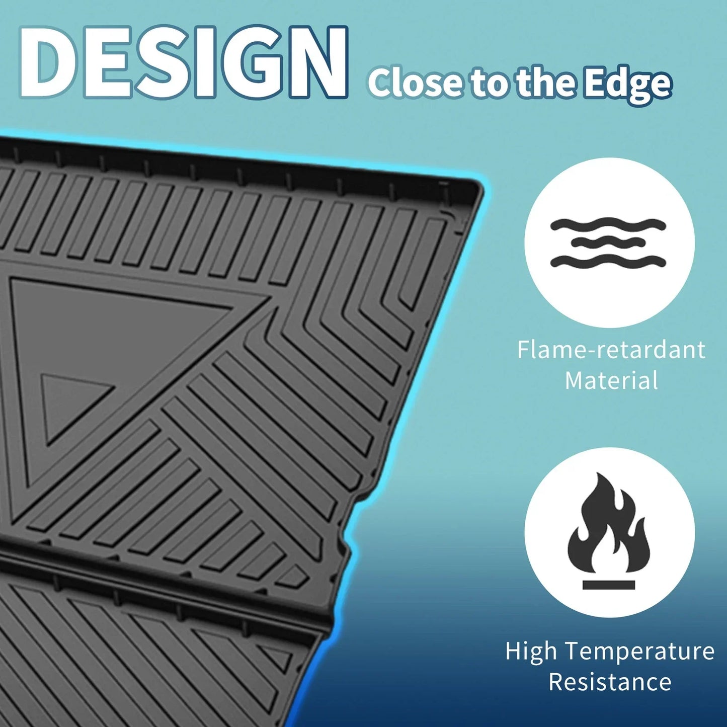 Flat Face Cargo Liner Rear Trunk Mat for Dodge Journey (2013-2018) 1 x Pc