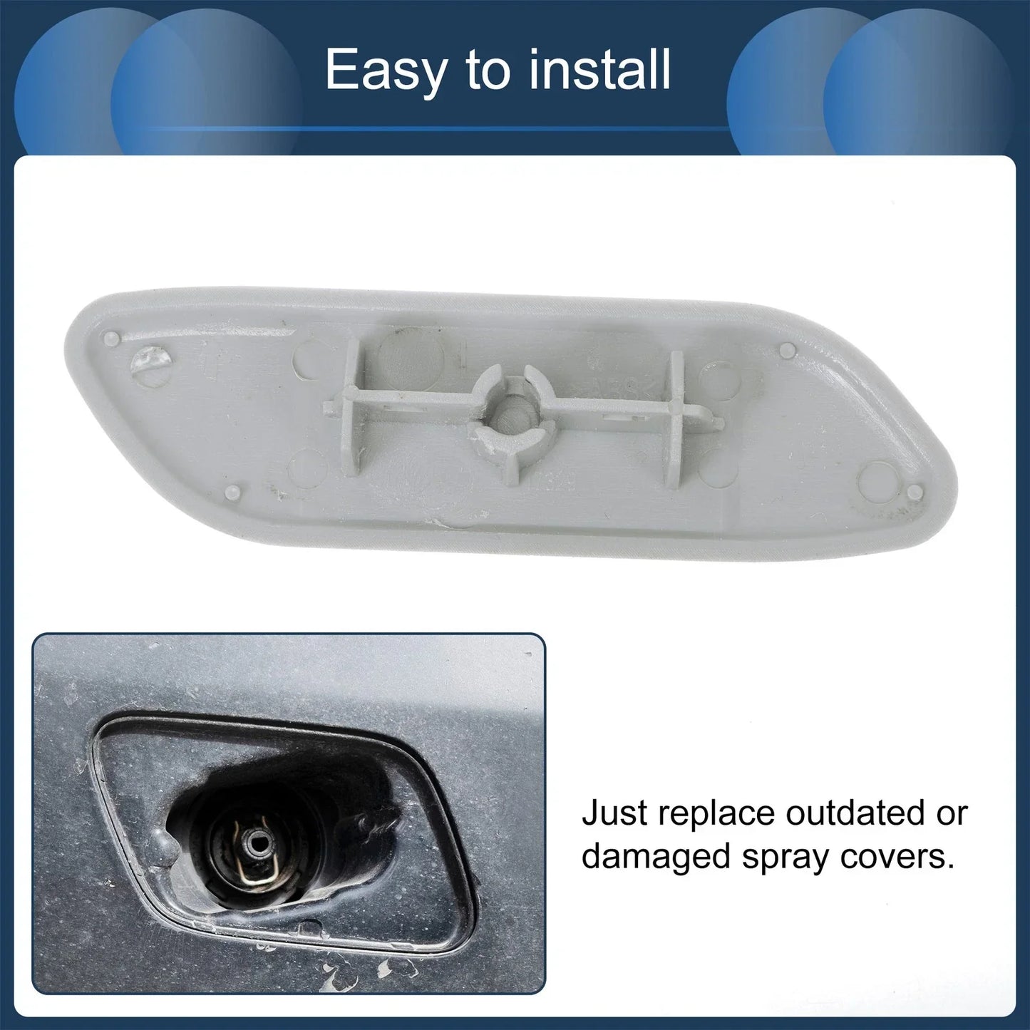 Front Left Washer Nozzle Cover for Honda Accord, Spirior CU1 CU2 (2008-2015)
