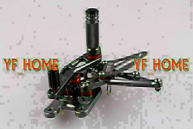 Rearset Foot Pegs for Suzuki GSXR1000 (2007-2008) - CNC Grey