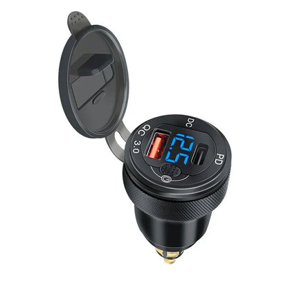 USB Charger Hella Din Socket Adapter for BMW QC3.0 Motorcycle