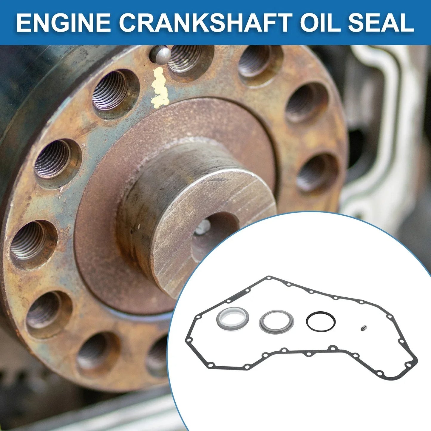 Timing Cover Gasket & Crankshaft Oil Seal Kit for Dodge 4BT 6BT (1991-2007)