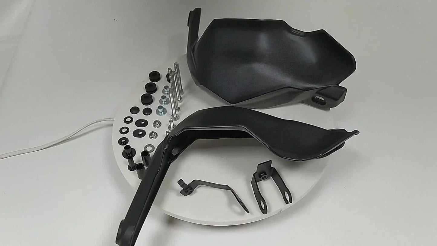 Black Hand Guards Protector Mount Kit for Kawasaki Versys 650 (2022-2024)