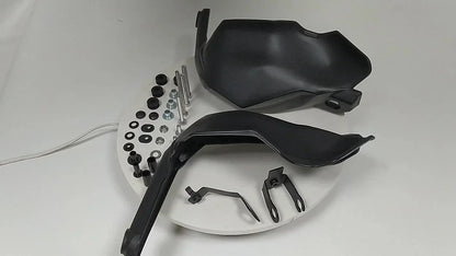 Black Hand Guards Protector Mount Kit for Kawasaki Versys 650 (2022-2024)