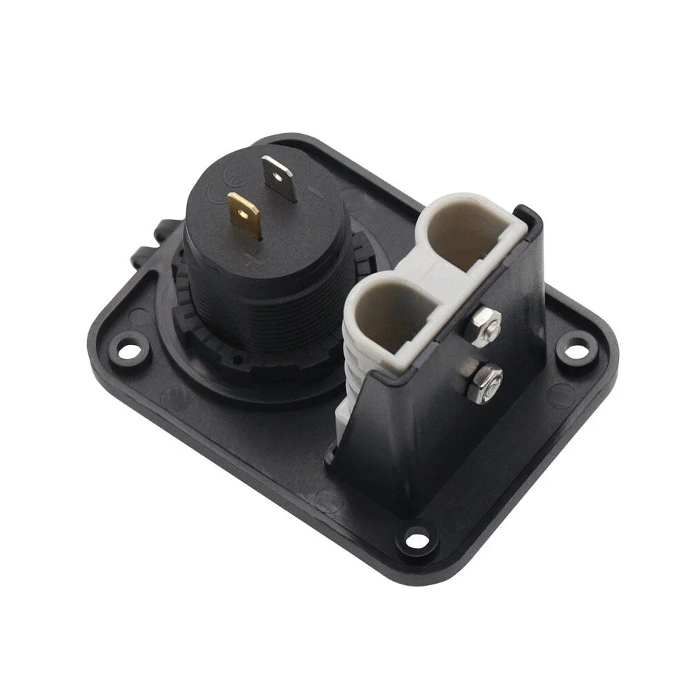 USB + Type C Power Socket Flush Mount for Anderson Plug Camper Boat Caravan