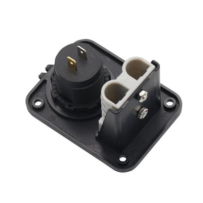 USB + Type C Power Socket Flush Mount for Anderson Plug Camper Boat Caravan