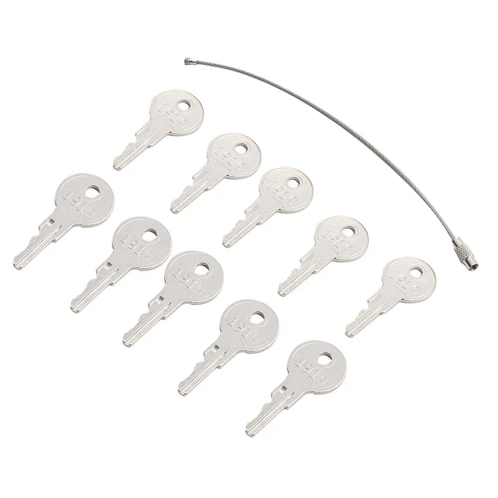 10 x Ignition Keys w/Key Ring for EZGO Golf Carts 1982+