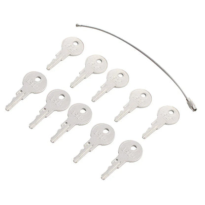 10 x Ignition Keys w/Key Ring for EZGO Golf Carts 1982+