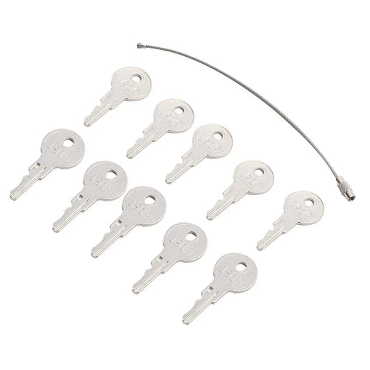 10 x Ignition Keys w/Key Ring for EZGO Golf Carts 1982+