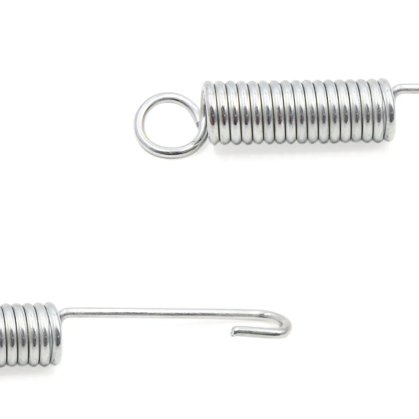 2 x Silver Tone Motorcycle Foot Kickstand Side Stand Springs for Honda CG125