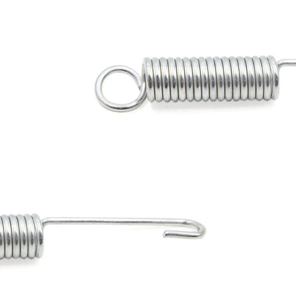 2 x Silver Tone Motorcycle Foot Kickstand Side Stand Springs for Honda CG125