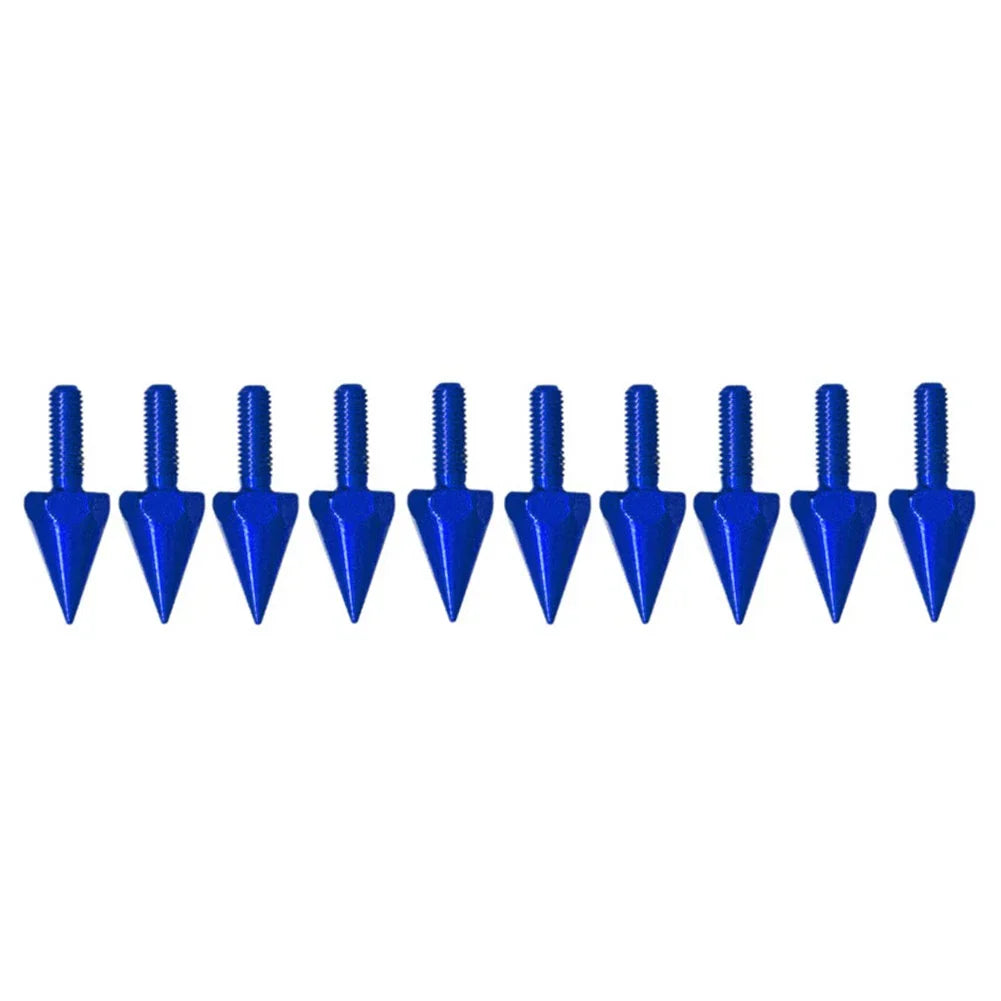 10Pcs Blue Windshield Screws & 5MM Bolts for Motorcycle