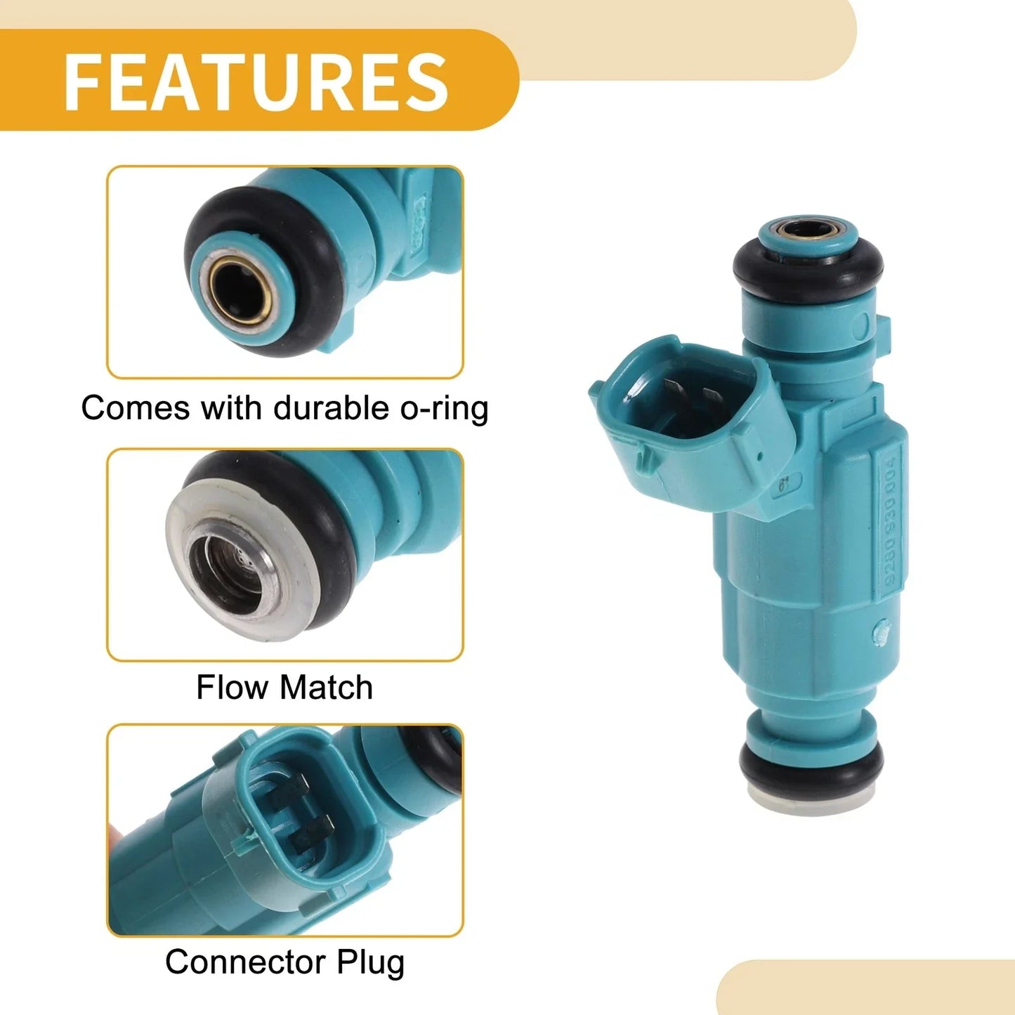 Fuel Injector for Hyundai Tiburon 2003-2008 - 1 x Fuel Nozzle