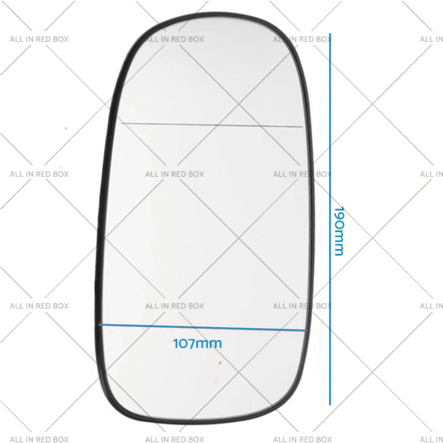 Heated Right Hand Mirror Glass for Saab 9-3, 9-5 (2003-2012)
